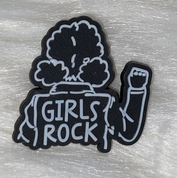 Girls Rock- Croc Charm