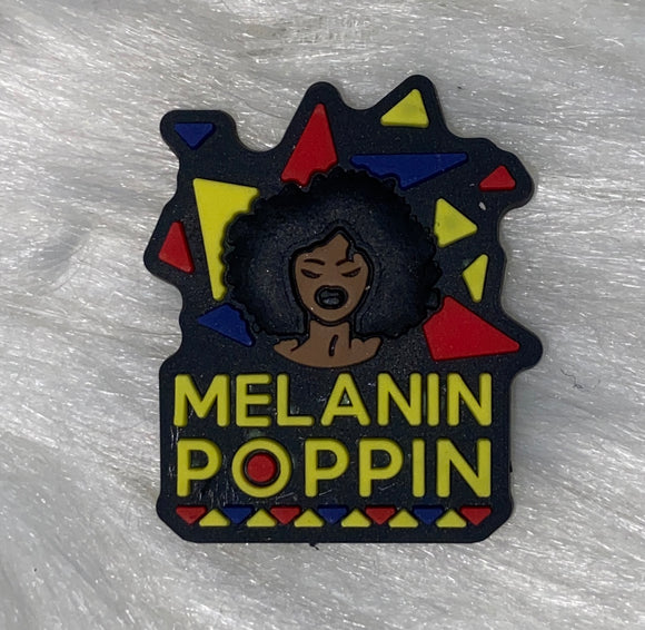 Melanin Poppin'- Croc Charm