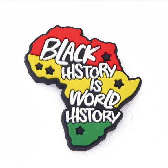 Black History is World History- Croc Charm